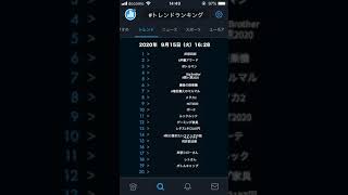 Twitter | #トレンドランキング | 2020年9月15日(火)