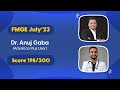 FMGE Score 198- Dr. Anuj Gaba his sharing FMGE Journey | DBMCI || eGurukul