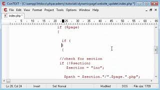 PHP Tutorials Dynamic pages Security update