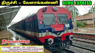 Trichy - Velankanni DEMU Express Announcement 🔥 | 06840 : Velankanni special DEMU at Thiruvarur Jn