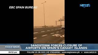 Sandstorm forces closure of airports on Spain's canary islands