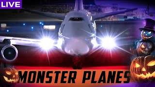 🔴LIVE MONSTER PLANES vs GUSTY WINDS on HALLOWEEN NIGHT at CHICAGO O'HARE AIRPORT |ORD PLANE SPOTTING