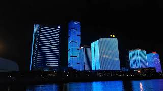 Fuzhou in Night Boat Travel