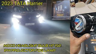 2023 TATA Harrier upgrade Moco headlight bulb 192W headlight bulb iph projector fog lamp