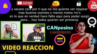 |PANAMEÑO REACCIONA| CANpesino - Canserbero (Letra) #RapVenezolano