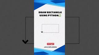 Draw a rectangle using Python Turtle #shorts