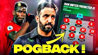 🚨⚠️Paul Pogba’s Return? RED DEVIL’s Possible Lineup Revealed🚨 #mufcnews #paulpogba #sports #transfer