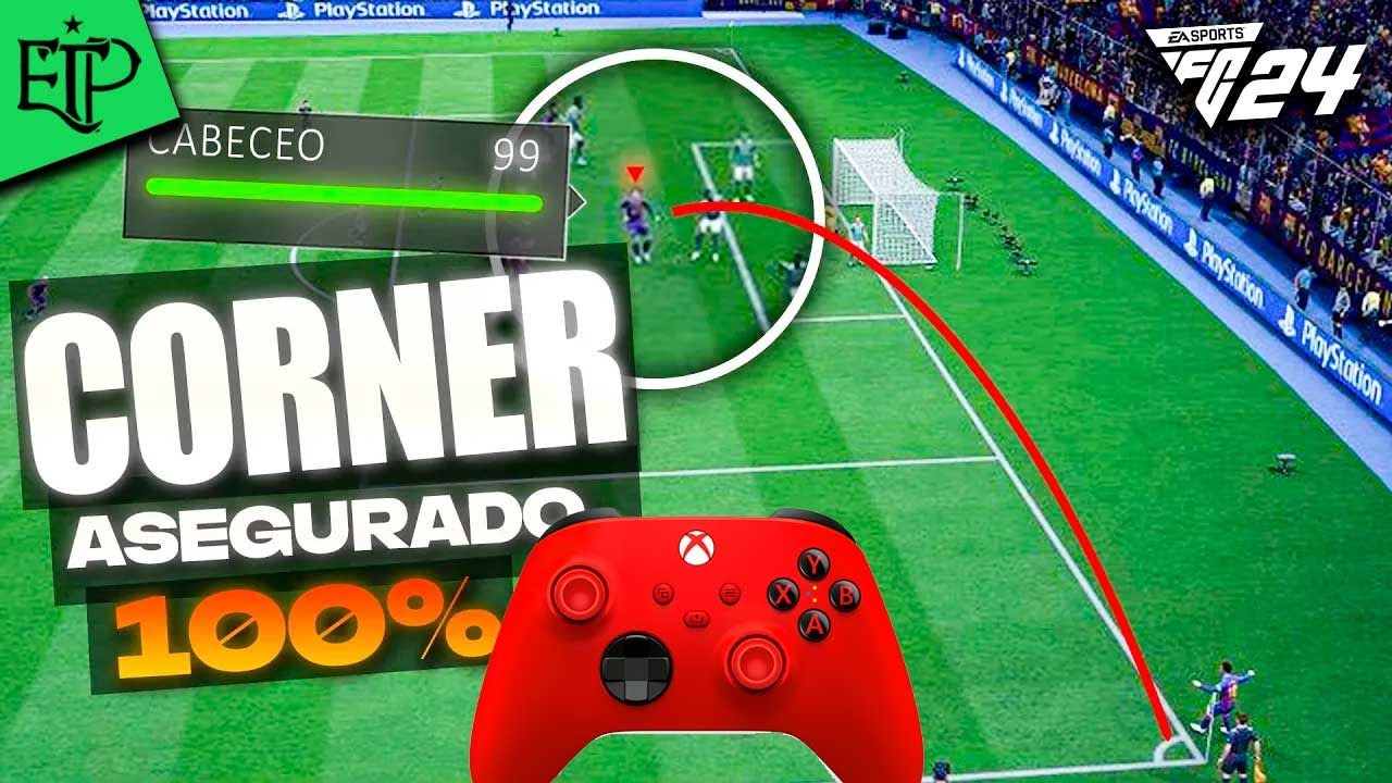 TRUCO Para SIEMPRE Hacer GOL De CÓRNER En FC24 😵‍💫Tiros De Esquina ...