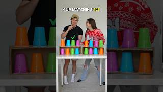 Who Can Match The Cups FIRST?!