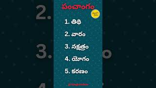 Panchangam | Calendar | Learn Telugu