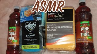 ASMR 🌲🌲 2 Bottles of Pine O Pine 🌲🌲 on New Marble Car Sponge + New Grout w Pine Milk 🥛 Rinse💦