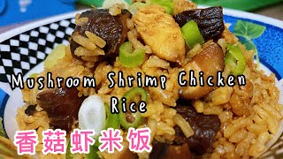 3️⃣0️⃣～香菇虾米饭（简易版）#Mushroom Shrimp Chicken Rice