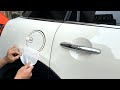 미니쿠퍼 주유구 데칼 스티커 부착 방법 mini cooper how to attach stickers into a car