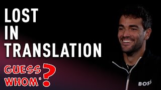 Matteo Berrettini's hilarious rooster impersonation | Guess Whom 2022