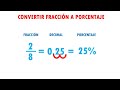 convertir fraccion a porcentaje super facil para principiantes