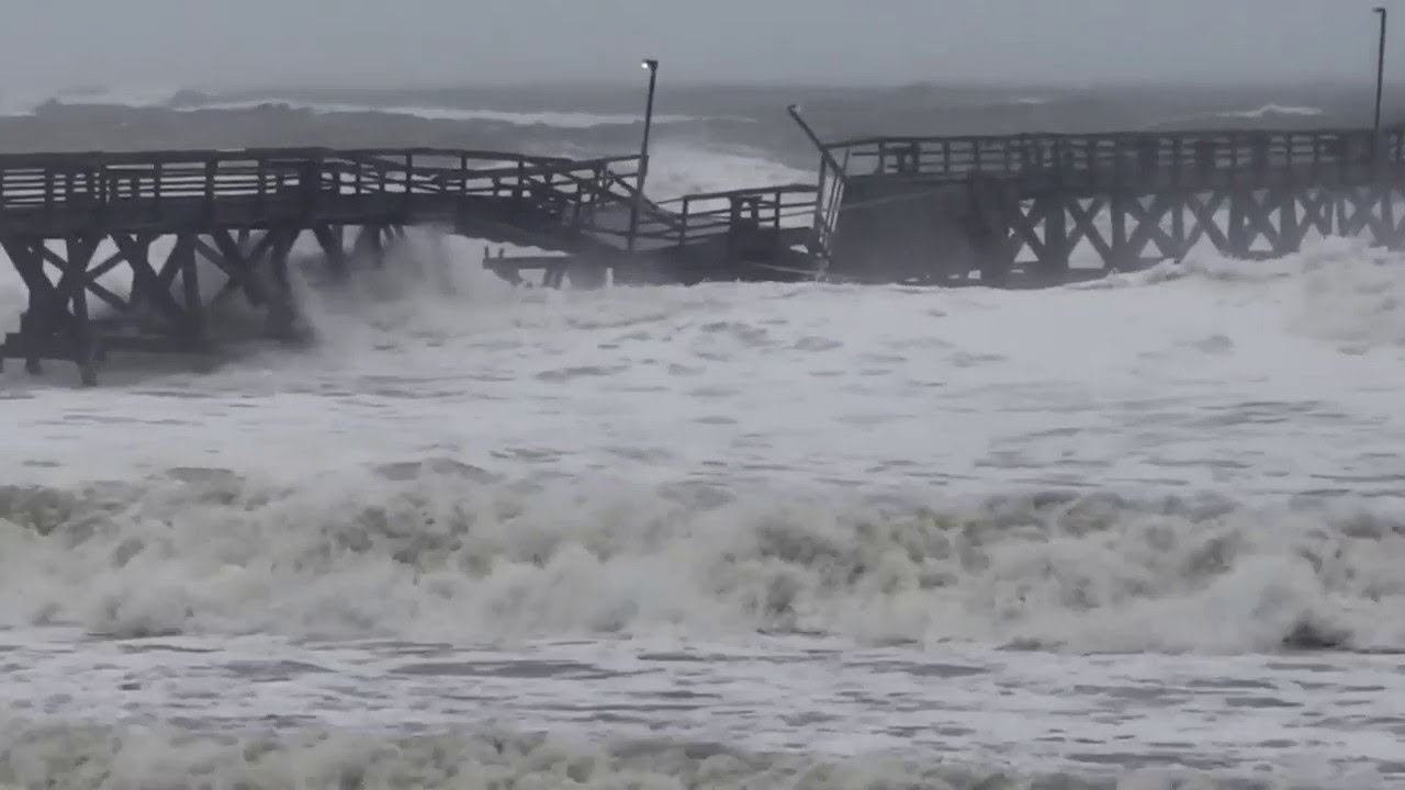 Hurricane Ian Causes Pier To Collapse In Myrtle Beach, SC - YouTube