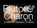 Pluto and Charon (and Styx, Nix, Kerberos, and Hydra!)