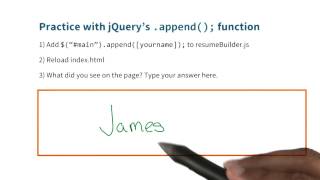 .append() Solution - JavaScript Basics