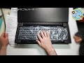 開封unboxing　hkw タイプライター風メカニカルキーボード 青軸 jis規格 109キー usb有線 日本語キーボード シルバー 　ledで光る かっこいい！　amazonセール購入品