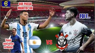 Argentina vs Corinthians, Jogo Tenso! Efootbal 2025