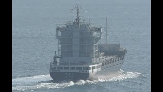 コンテナ船「清浦丸」試運転　令和7年1月13日