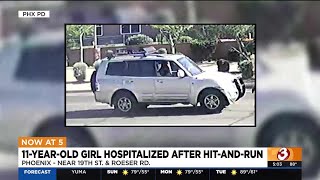 11-year-old girl hospitalized after hit-and-run in Phoenix