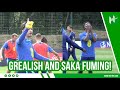 Grealish and Saka FUMING during England training!