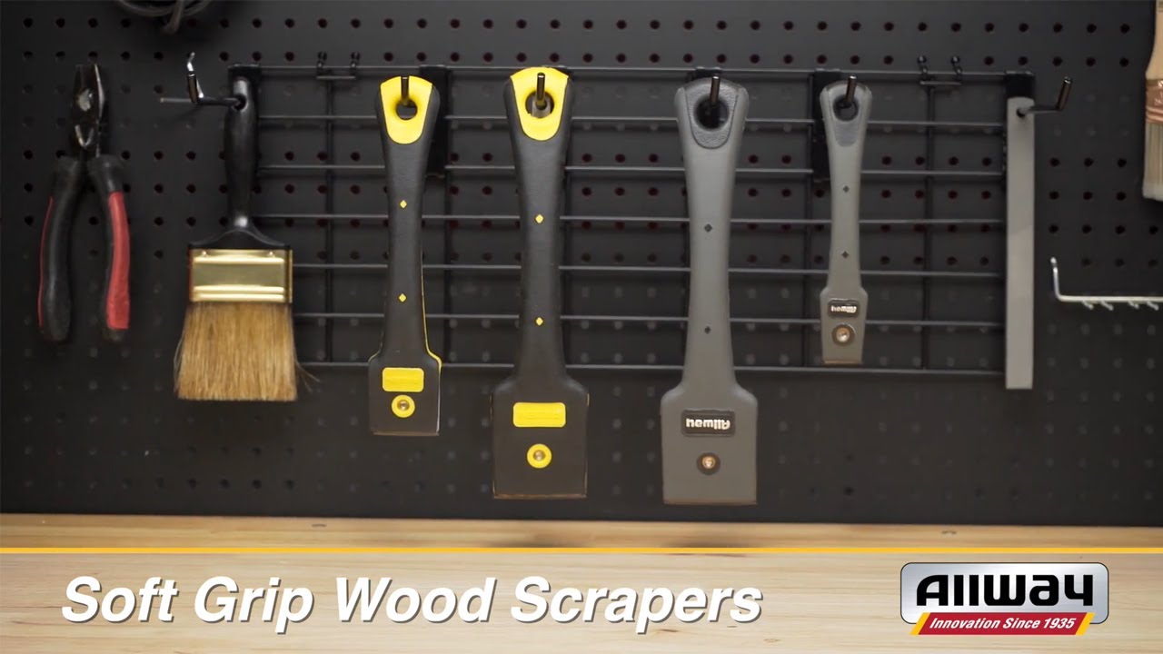 ALLWAY® Soft Grip Wood Scrapers - YouTube