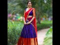 South Indian Lehenga Choli Designs/New Silk Lehenga Choli designs.@fairyfashioncorner