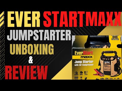 Everstart Maxx 800A Jump Starter W/Air Commpresor Unboxing & Review ...