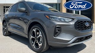 2023 Ford Escape ST-Line Select AWD 401A 2.0L EcoBoost in Carbonized Grey Metallic Walk-Around