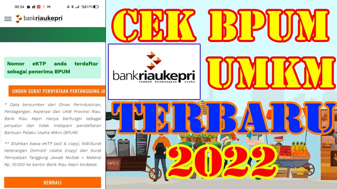 Cara Cek ONLINE Penerima Mata UMKM BPUM Terbaru 2022 || Cek Penerima ...