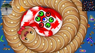 🐍WORMATE ZONE.IO | Rắn Săn Mồi #408 BIGGEST SNAKE | Epic Worms Zone Best Gameplay | Wahono Chanel15
