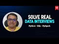 Solve Real Data Interviews: Python, SQL, PySpark | Learn With UD