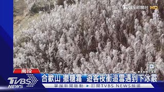 合歡山「撒糖霜」 遊客夜衝追雪遇到下冰霰｜TVBS新聞 @TVBSNEWS02