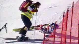 Alpine Skiing - 2003 - Women's Downhill - Popkova crash in St. Moritz
