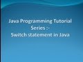 Switch statement in Java