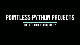 Project Euler Problem 17 - Number Letter Counts