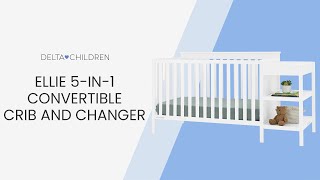 Ellie 5-in-1 Convertible Crib and Changer (by Delta Children)