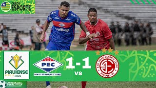 Piauí x 4 de Julho. Campeonato piauiense 2025, melhores momentos do jogo.