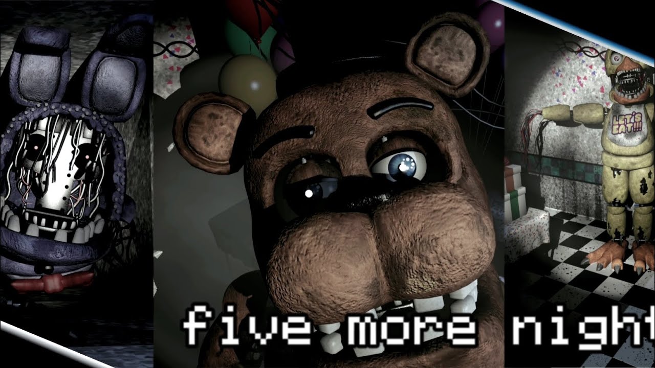 Sfm Fnaf Five More Nights Collab Youtube