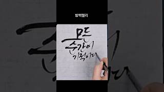 #캘리그라피기초독학 #글씨구도 #손글씨 #글씨체 #붓글씨기초