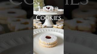 Linzer Cookies Recipe 🤍 (in the Description)