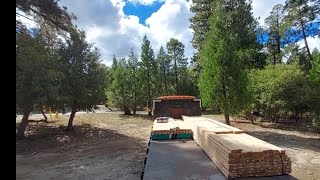 FOREST LUMBER FLATBED \u0026 MOFFETT DELIVERY. #moffetttraining