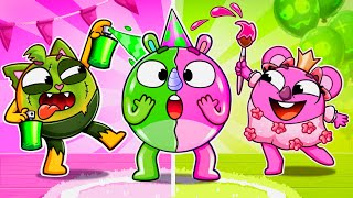 Pink Princess vs Green Bogey Song | Funny Kids Songs 😻🐨🐰🦁 And Nursery Rhymes by Baby Zoo TV