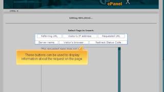 Creating custom error pages