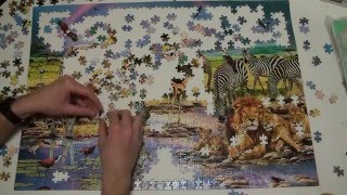 Собираем пазл на 1000 деталей /assembling 1000 pieces puzzle