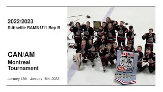 U11 RAMS: 2023 CAN-AM Montreal Tournament -- Gold medal champions