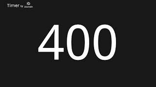 400 Second Countup Timer
