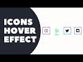 Social Media Icons Hover Effect Using HTML & CSS